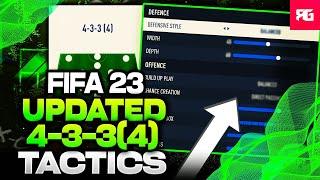 WHY the 4-3-34 is one of the BEST ATTACKING FORMATIONS in FIFA 23  + Custom TacticsInstructions