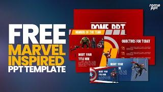 FREE Marvel-Inspired PPT Template  Animated