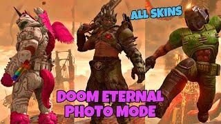 DOOM Eternal  Photo Mode Showcase  All Skins  Doomicorn Zombie Slayer Classic Marine