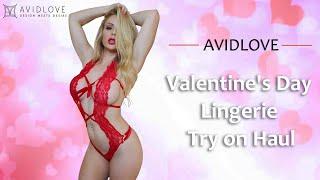 #valentinesdaygiftidea  Sexy Lingerie Try On Haul  Avidlove ft. Danielle Renae