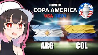 【Copa America 2024】FINAL ARGENTINA VS COLOMBIA  WATCHALONG【夜巡ハナ  Hana Yomeguri】