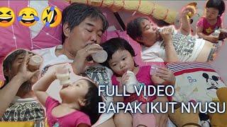 FULL VIDEO Bapak Minum Susu Botol Bayi daddy breastfeeding his baby