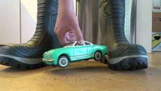 Cofra Thermo Boots stomp trample and destroy antique tin model car