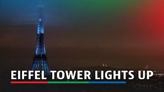 Eiffel Tower lights up to officially kick start the 2024 Olympic Games