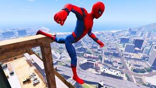 GTA 5 Falling off Highest Buildings - Funny Moments & Ragdoll Fails Part 06