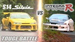 ENG CC Circuit Club Integra R vs. Champ S14 Silvia Touge Battle HV57
