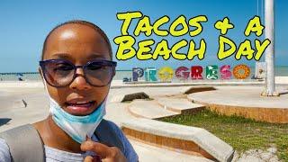 BIRRIA TACOS  PROGRESO BEACH DAY  Life in Merida #ProgresoBeach #Merida #ThingstodoinMerida #Tacos