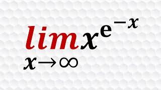 Limit of exponential function at infinity