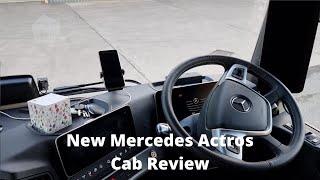 New Mercedes Actros Truck Cab Review Tour - HGV Trucking UK Cab View Video