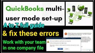 How to use QuickBooks in multi user mode  QB multi user mode  use QB in more computers by Network