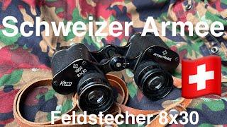 Schweizer Armee - Armeefeldstecher 8x30  Kern - Aarau  Fernglas