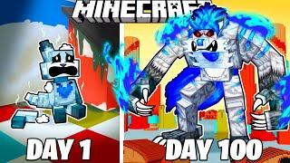 I Survived 100 Days as the REJECT CRITTER in HARDCORE Minecraft