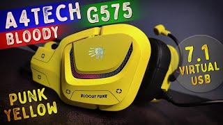 Правдивый Отзыв A4Tech Bloody G575 Punk Yellow. Игровая Гарнитура 7.1 Звук.