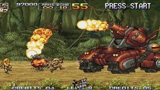 Metal Slug 5 Black Hound y Boss 1 con solo pistola estandar