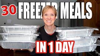 EASY MONTHLY FREEZER MEAL PREP  30 EASY MEALS MEALS FOR A LARGE FAMILY