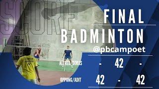 AlfredDimas X OppungAdit W #bulutangkis #pbcampoet #badminton #salamolahraga #depok #jabar