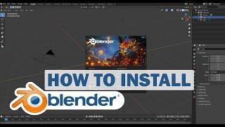 How to install Blender software