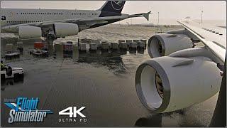 Lufthansa 747-8 Full Flight FRA-LAX  ULTRA Real 4K  A Microsoft Flight Simulator Experience