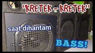 Munculnya Suara Kretek-Kretek  Saat Speaker Dihantam Bass