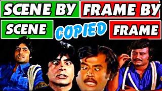 Rajnikanth 11 Remakes of Amitabh bachchan movies  copied Bollywood remake movies in south scenes