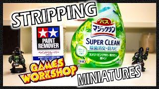 Removing paint from Games Workshop Miniatures - Tamiya Paint Remover and Magic Clean #Warhammer