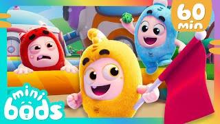 Minibods NEW Yes Yes Vegetables  Eat Your Greens  Baby Oddbods Marathon  Funny Cartoons for Kids