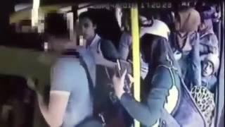 Angry Women On The Bus Beat Up A Perv Who Grabbed A Girls Butt