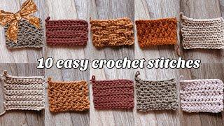 10 CROCHET STITCHES I LEARNED THIS YEAR Easy & Beginner Friendly  10TH DAY OF KRYSMAS