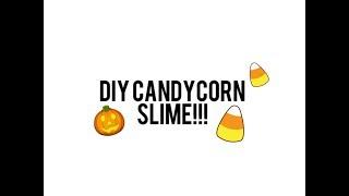 DIY CANDY CORN SLIME