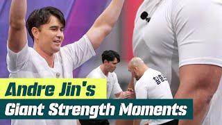 Physical 100 Andre Jins Giant Strength Moments in Korean TV Show  The Gentlemens League 3