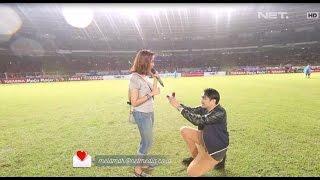 Moment Tak Terlupakan Nadin Dilamar Adi di GBK