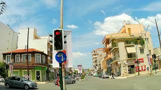 Route by car in Greece from Volos to Velestino Magnesia