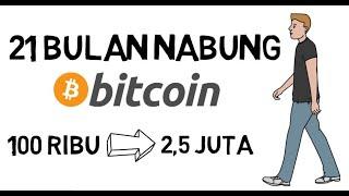 Bulan Ke-21 Menabung Rutin Bitcoin Modal 100 Ribu