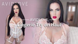 V Neck Chemise & Babydoll Lingerie Try on Haul  Avidlove ft.Raven Rose