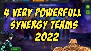 TOP 5 SYNERGY TEAMS 2022  BEST SYNERGY TEAMS 2022  MARVEL CONTEST OF CHAMPIONS