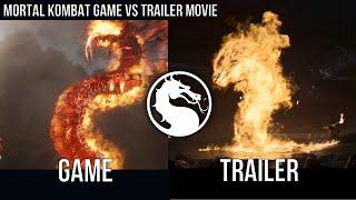 Mortal Kombat Game Vs Movie Trailer Comparison