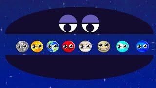Learn Shapes Colors NumbersColor PLANET GAMEFunny Planets Gamepreschool Educational Games