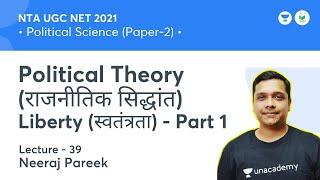Political Theory  Liberty स्वतंत्रता - Part 1  PS  NTA UGC NET JRF 2021 Neeraj Pareek