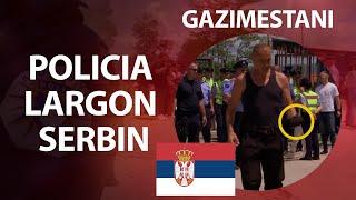 LIVE  Policia largon serbin me bluzën provokuese nga Gazimestani