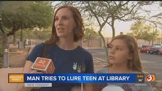 VIDEO Man tries to pay teen girl for sex at Peoria library police say