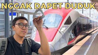 PREMIUM ECONOMY WHOOSH JAKARTA TO BANDUNG HIGH SPEED RAIL  KA CEPAT MUMPUNI KA FEEDER NGGILANI