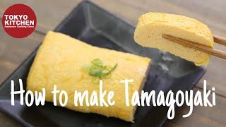 How to make Tamagoyaki Tamago- Japanese omelette using square pan and round pan.RECIPE