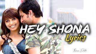 Hey Shona - Lyrics  Ta Ra Rum Pum  Shaan Sunidhi Chauhan  Saif Ali Khan Rani Mukherji 