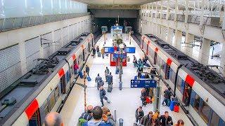 Riding the RER From CDG to Gare du Nord Paris Airport Commuter Train