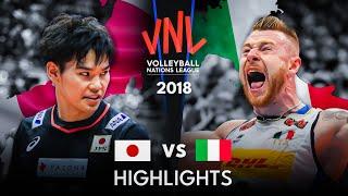 LEGENDARY MATCH  JAPAN vs ITALY  Mens VNL 2018