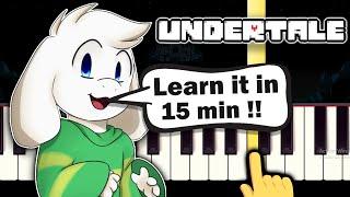 Undertale - His Theme - EASY Piano tutorial