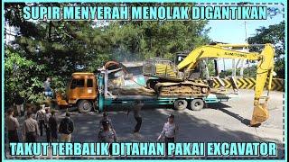 Supir Menyerah Menolak Digantikan Takut Terbalik Excavator Jadi Penyelamat di Sitinjau Lauik