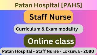 Patan Hospital - Staff Nurse Online Class