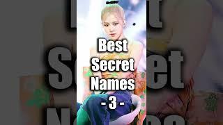 BLACKPINK Members Secret Name That Given By BLACKPINK  #kpop #blackpink #shorts