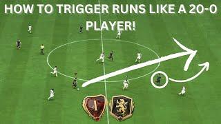 HOW TO TRIGGER RUNS LIKE AN ELITE 20-0 PLAYER FC24 L1 TRIGGER TUTORIAL